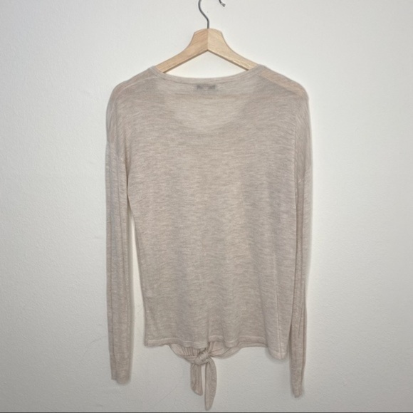 Madewell Tie Front thin sweater - Picture 4 of 7